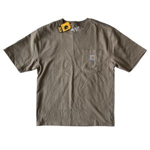 carhartt tan loose fit shirt